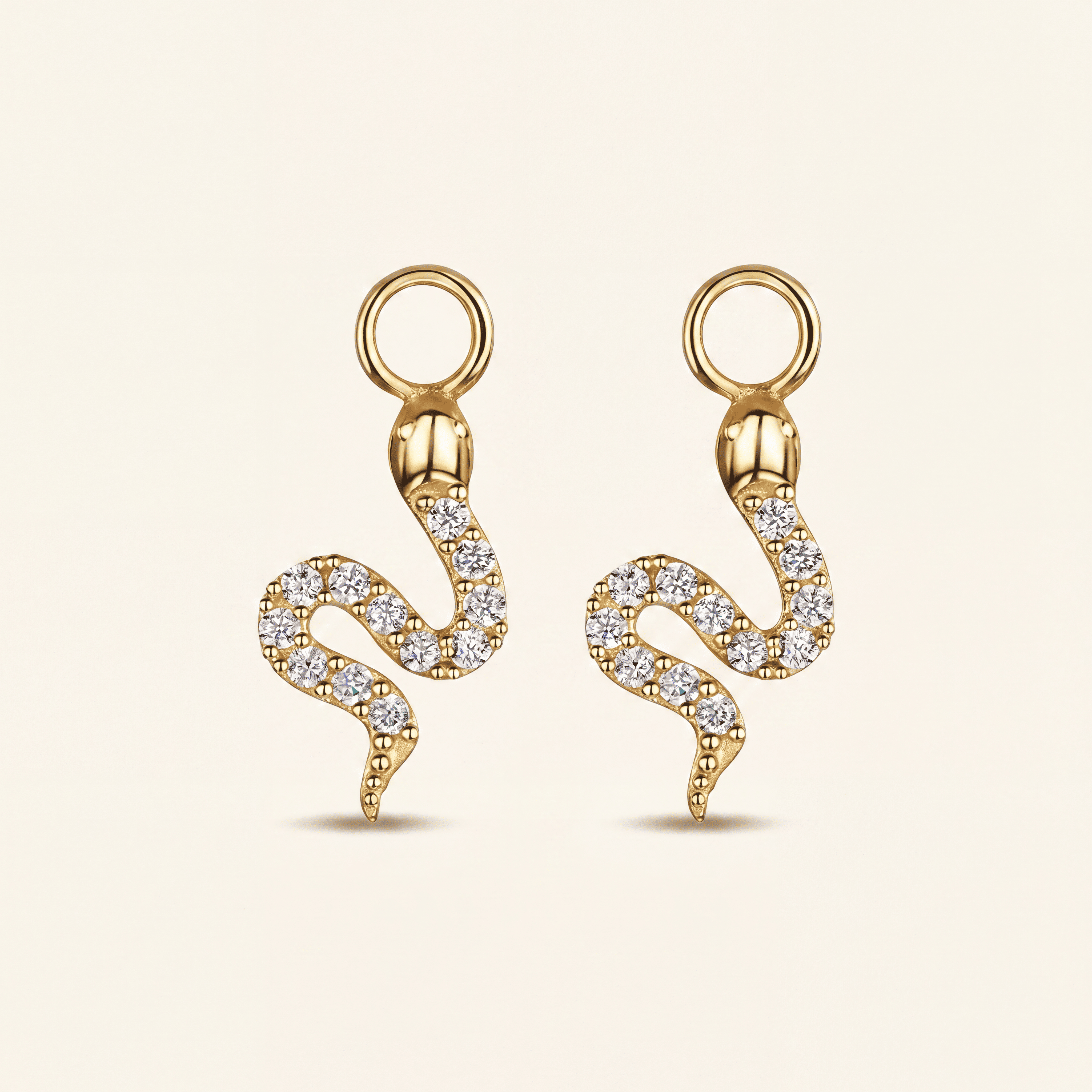SERPENT Huggie Hoop Charms