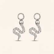 SERPENT Huggie Hoop Charms