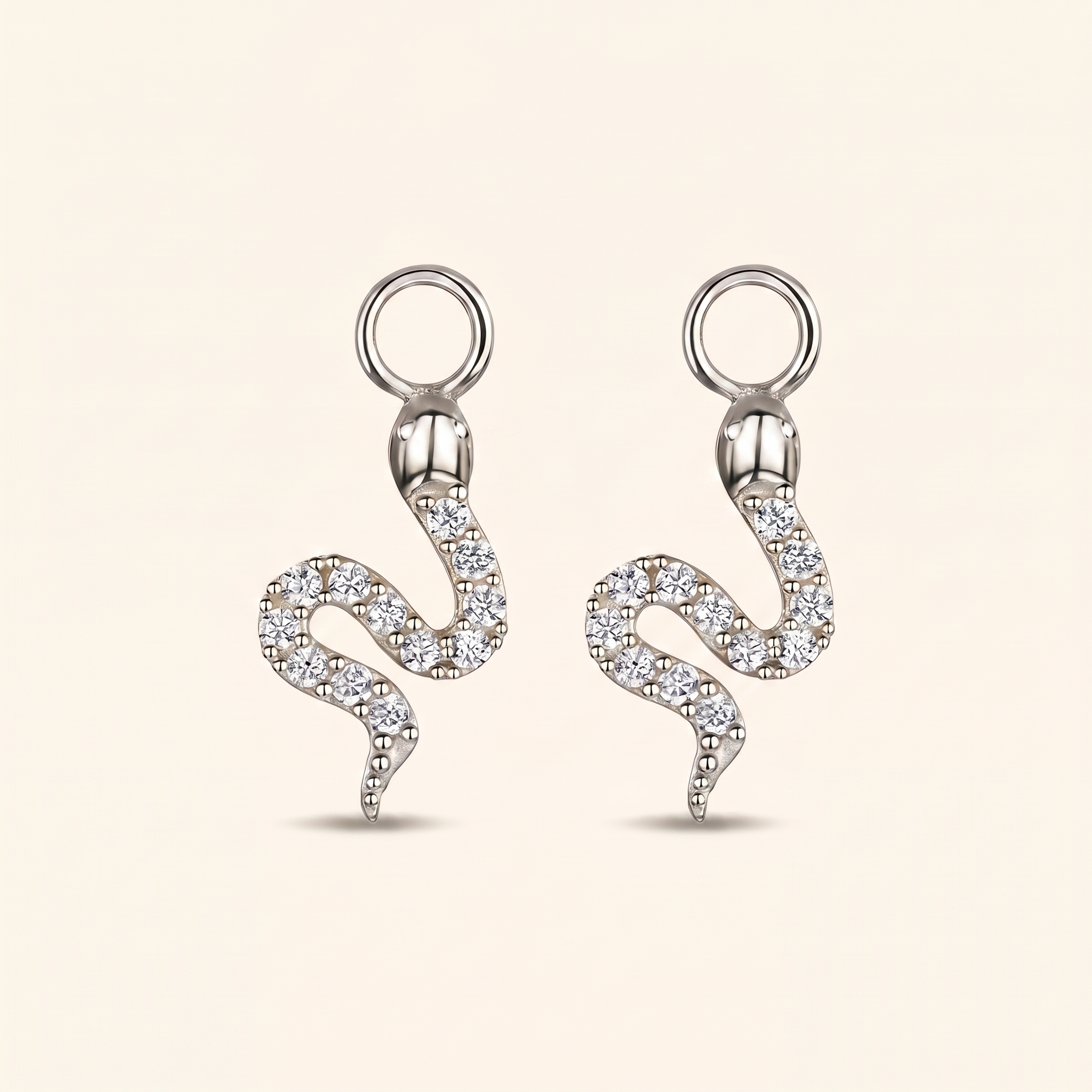 SERPENT Huggie Hoop Charms