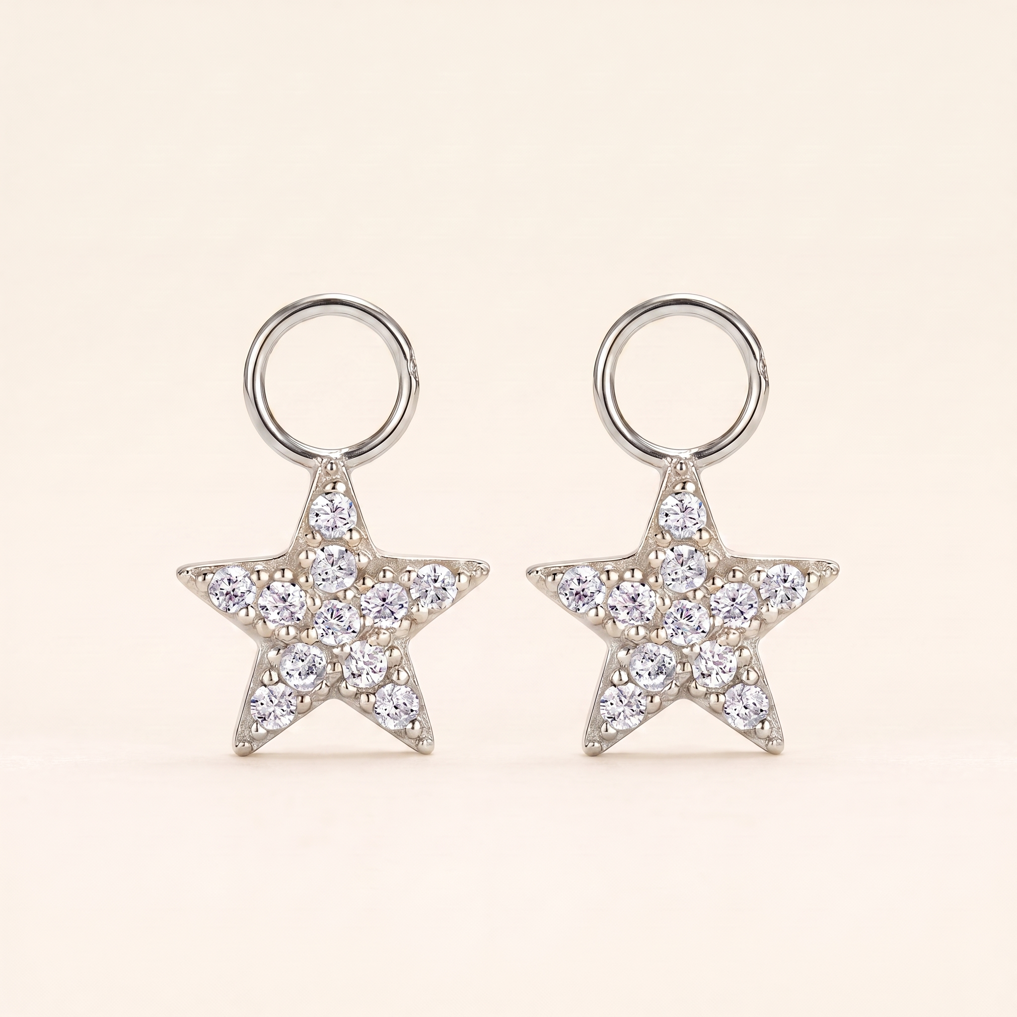 STAR Huggie Hoop Charms