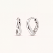 Twist Huggie Hoops