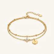 STAR Initial Double Layer Bracelet