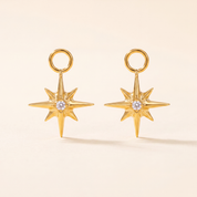 STARBURST Huggie Hoop Charms