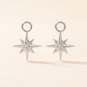 STARBURST Huggie Hoop Charms