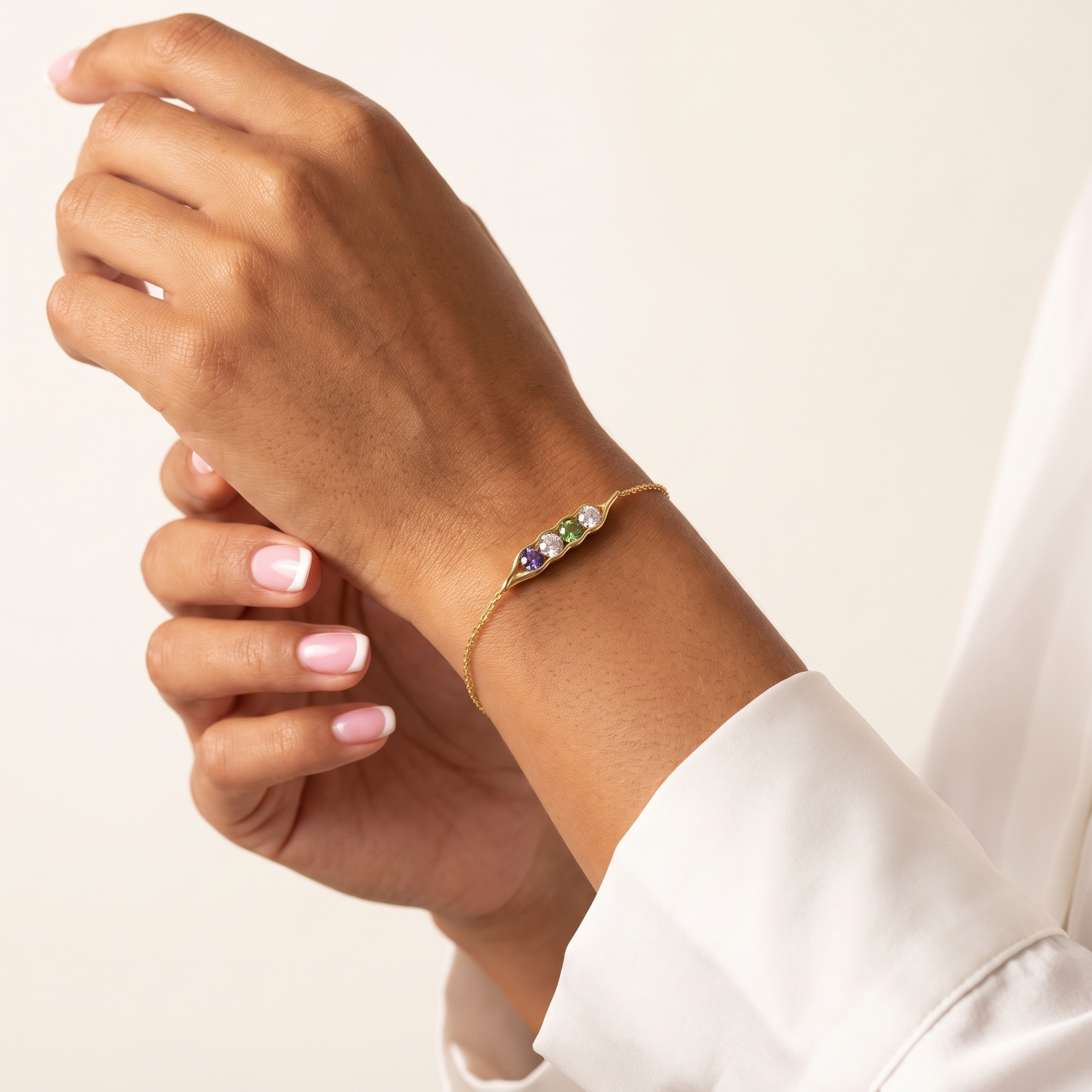 SWEET PEA Birthstone Bracelet