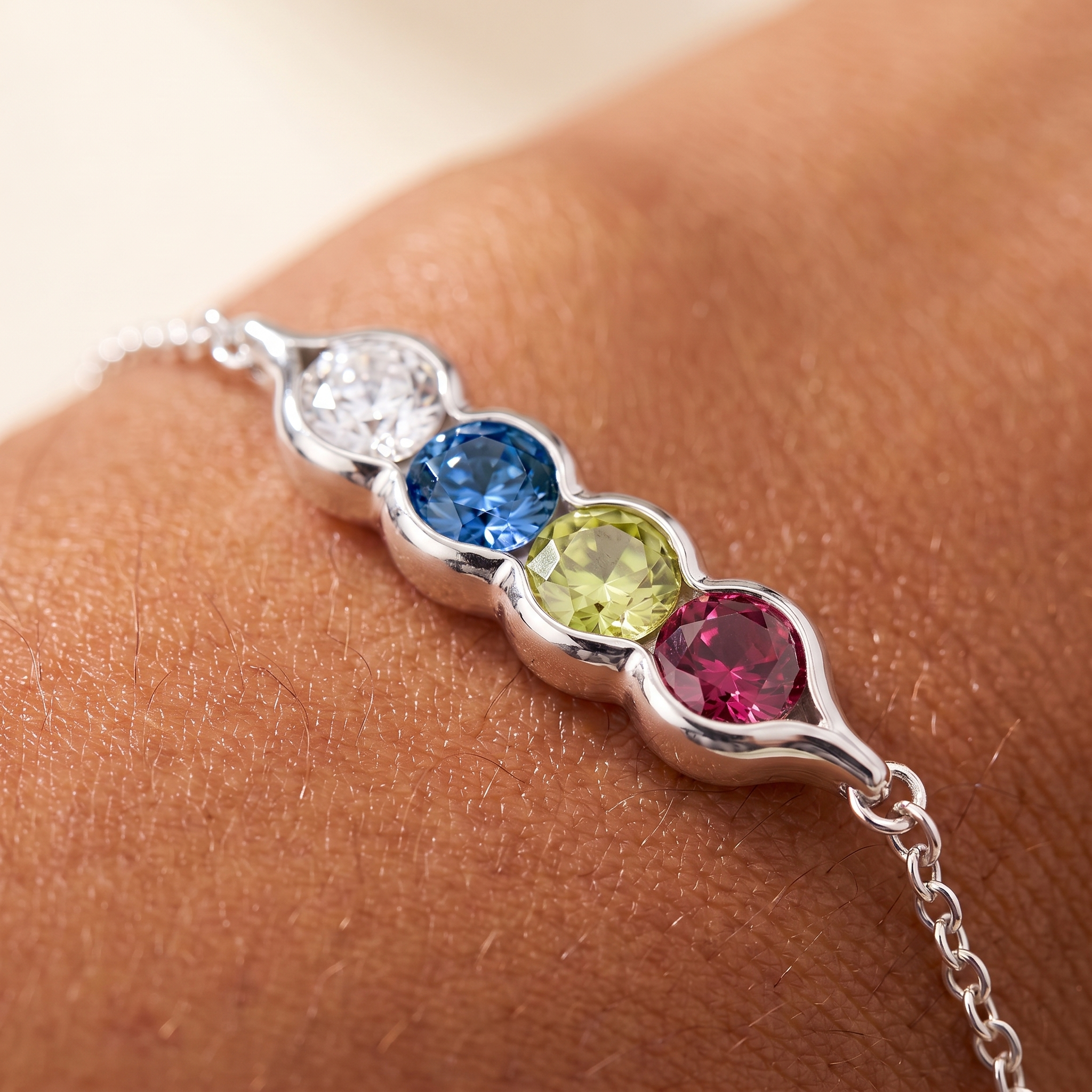 SWEET PEA Birthstone Bracelet