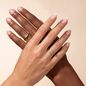 Toi & Moi Birthstone Ring