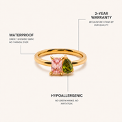 Toi & Moi Birthstone Ring