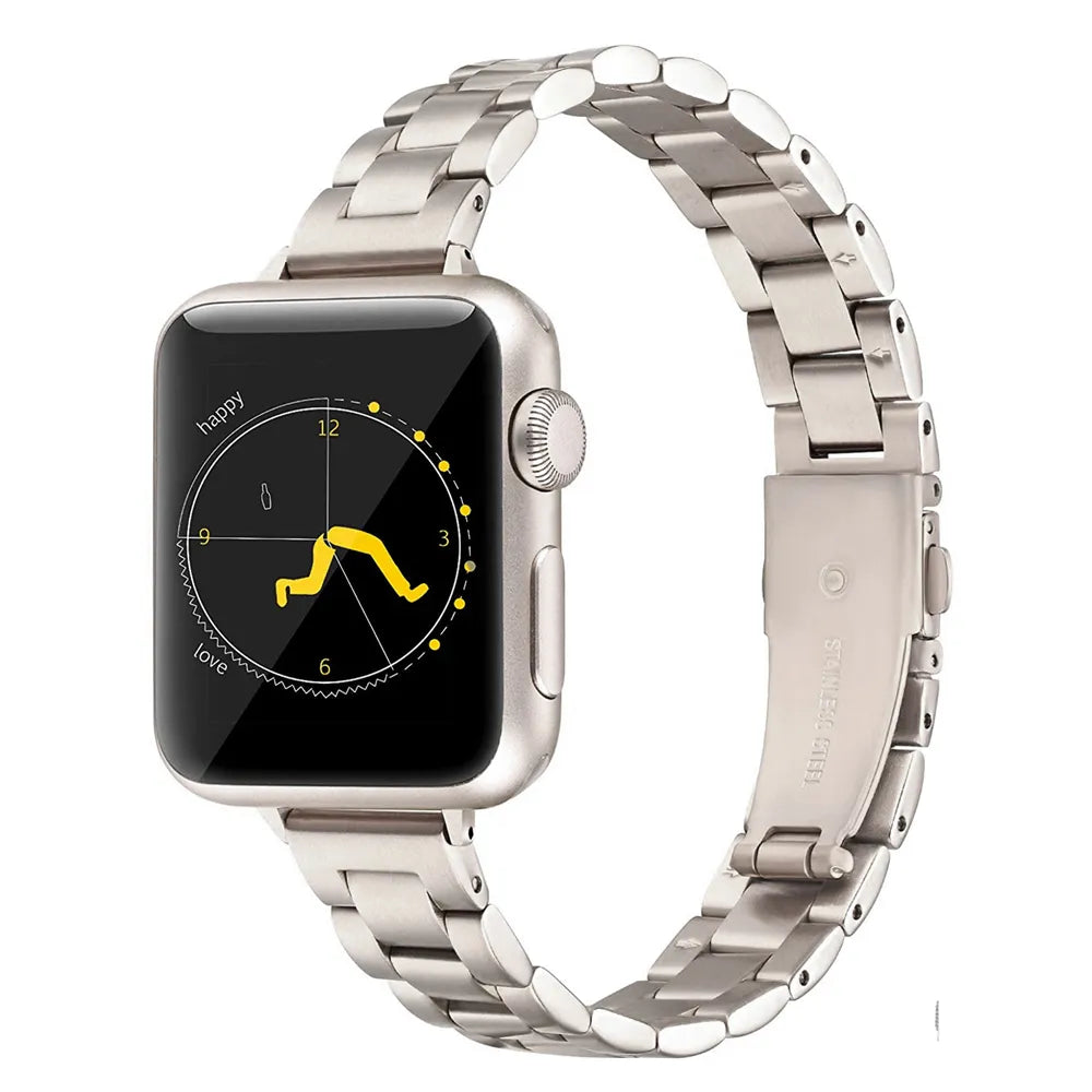 QUINN Thinner Stainless Steel Apple Watch Band