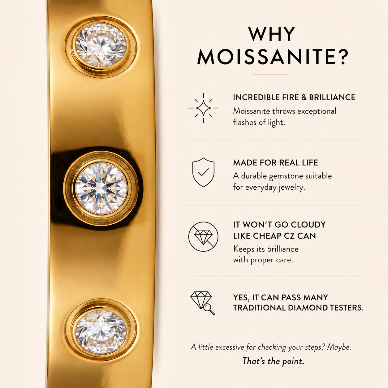 CELESTE Moissanite Apple Watch Band