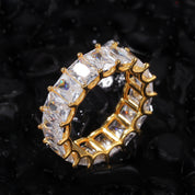 SQUARE LUXE 925 Crystal Ring