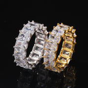 SQUARE LUXE 925 Crystal Ring