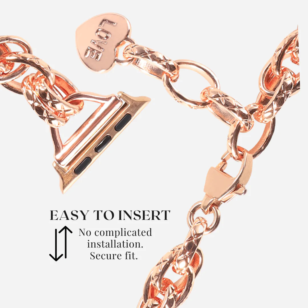 LOVE Stainless Steel Apple Watch Bracelet