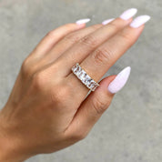 SQUARE LUXE 925 Crystal Ring