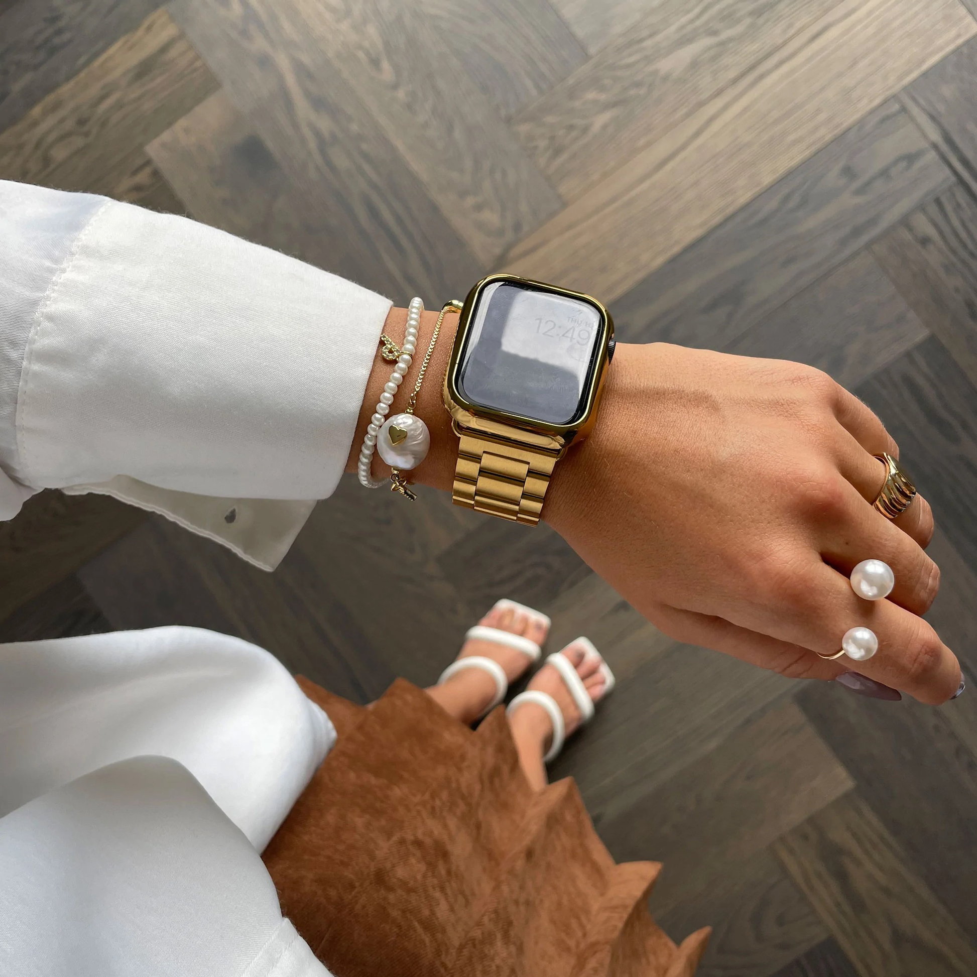 Apple stainless 2025 watch band