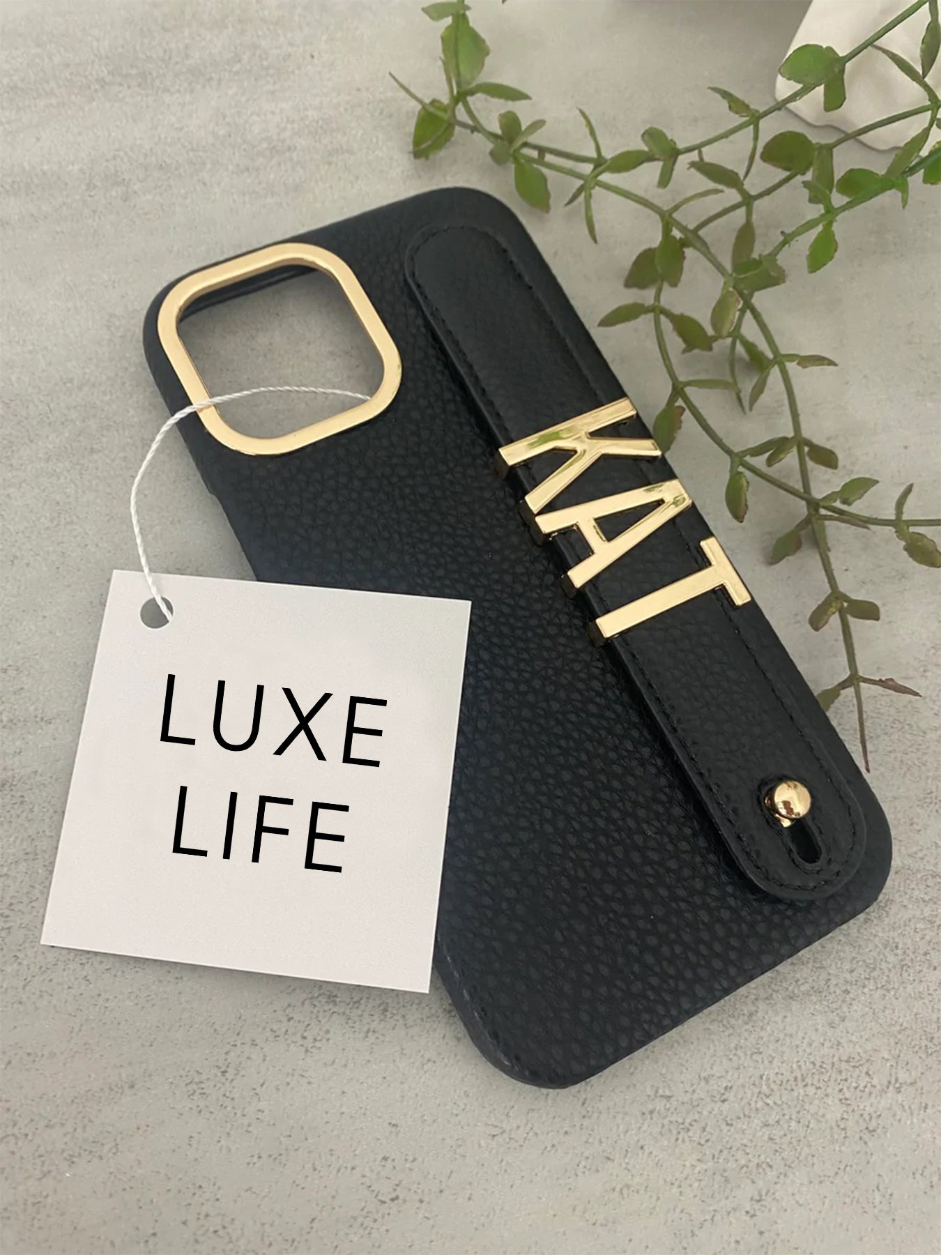 SERENA Custom Lettering Handle iPhone Case