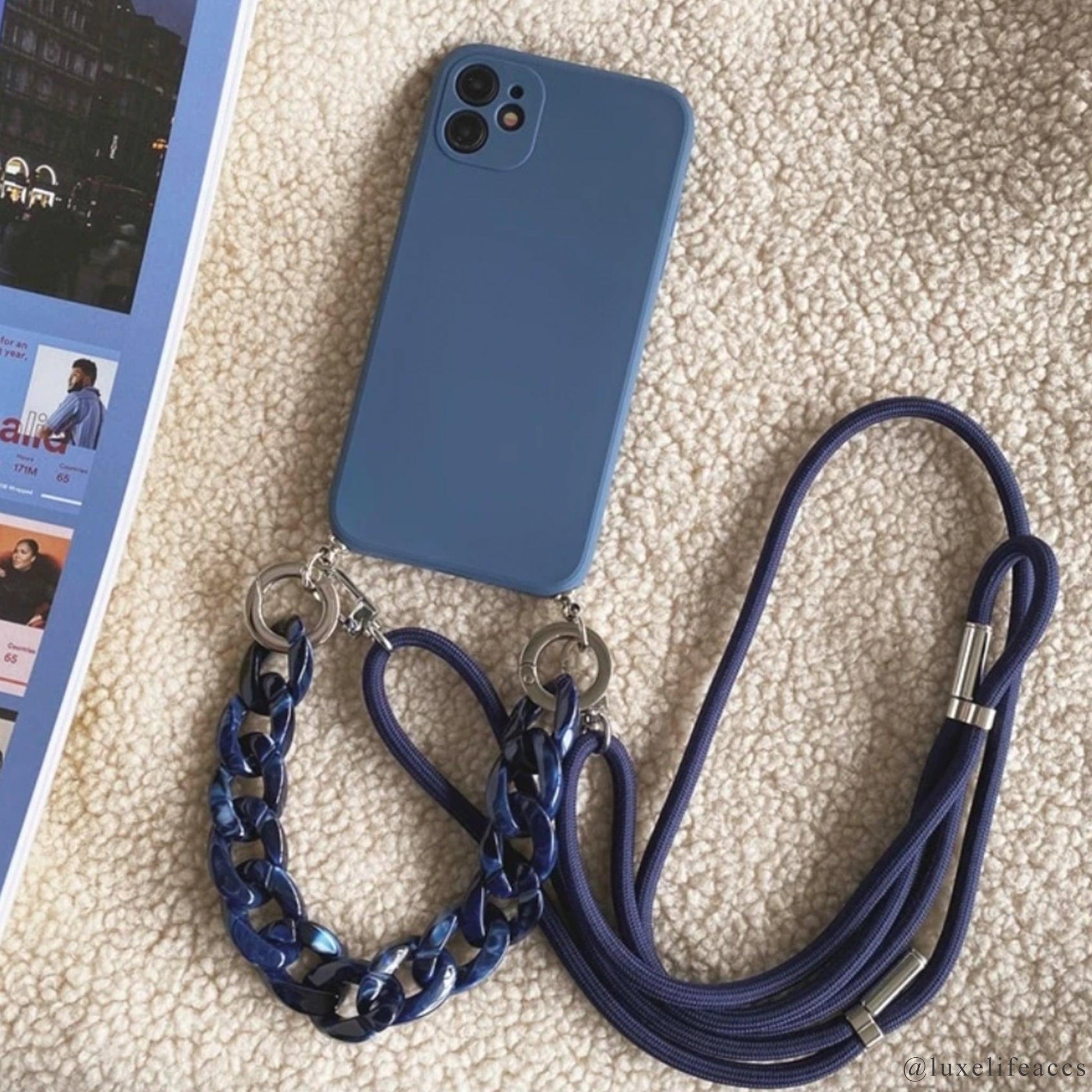 ISLA Resin Chain iPhone Case & Lanyard - Luxe Life Accessories