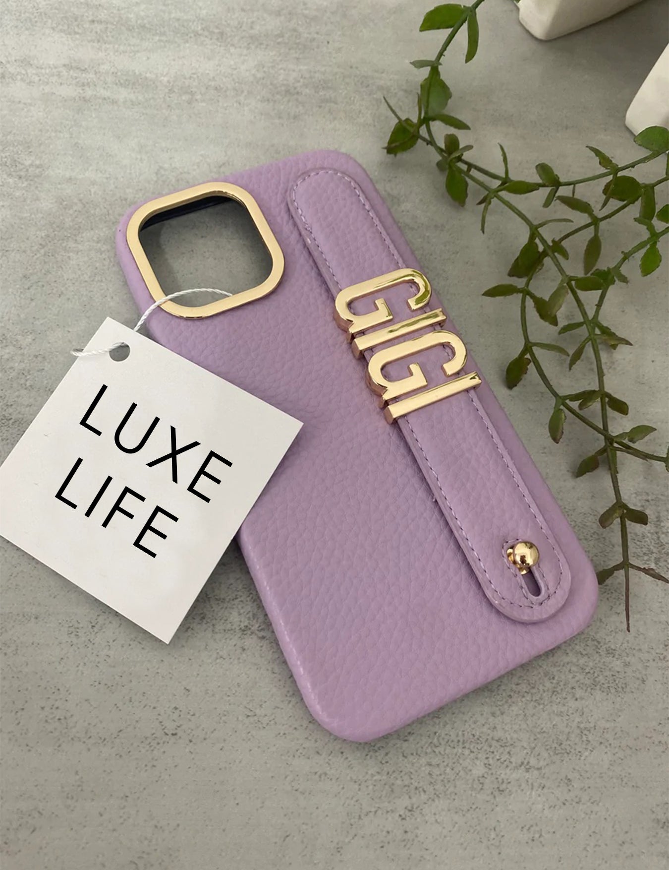 SERENA Custom Lettering Handle iPhone Case