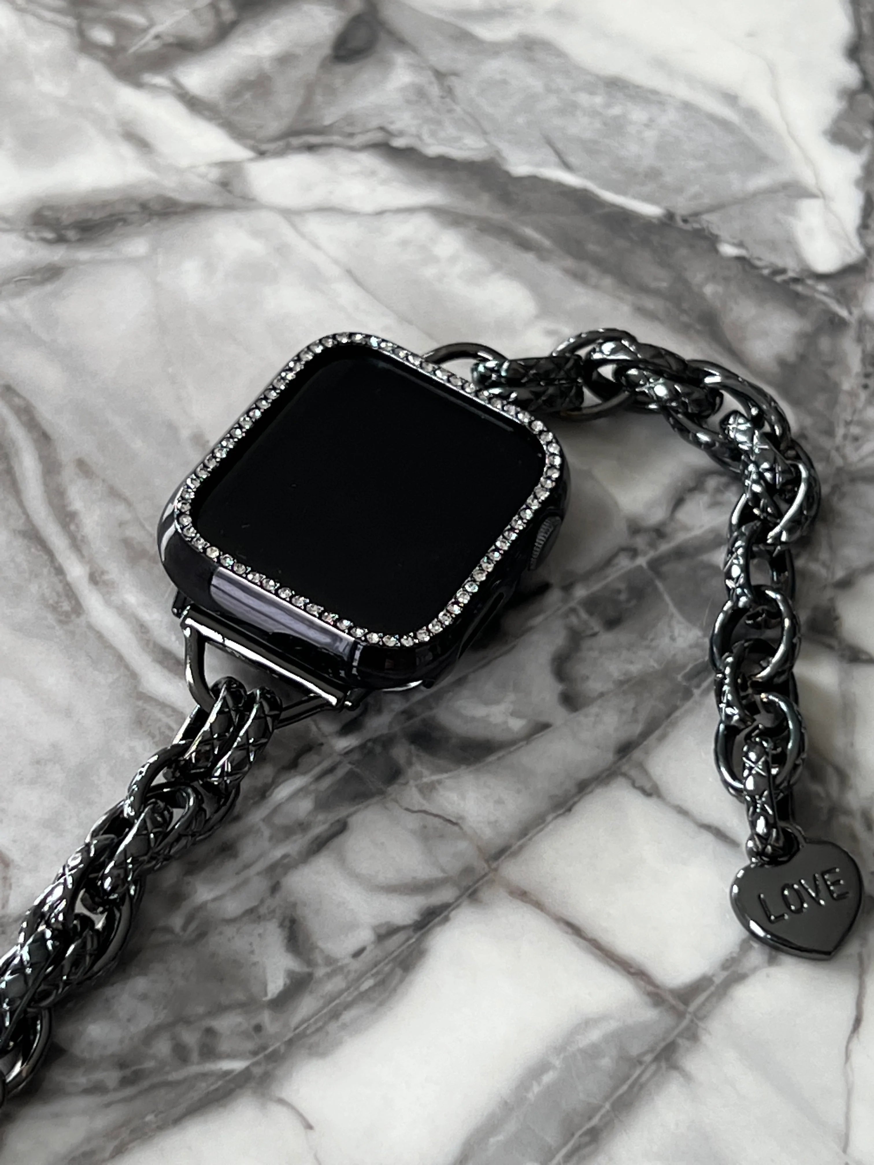 LOVE Stainless Steel Apple Watch Bracelet