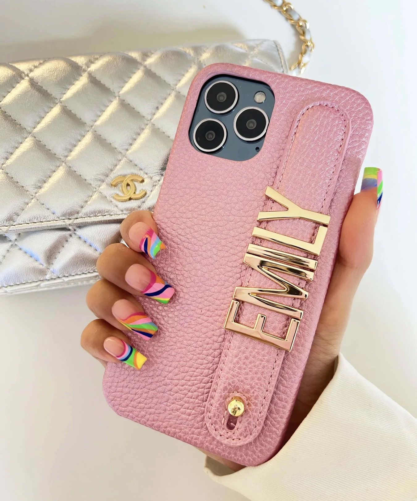 SERENA Custom Lettering Handle iPhone Case