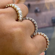 SQUARE LUXE 925 Crystal Ring