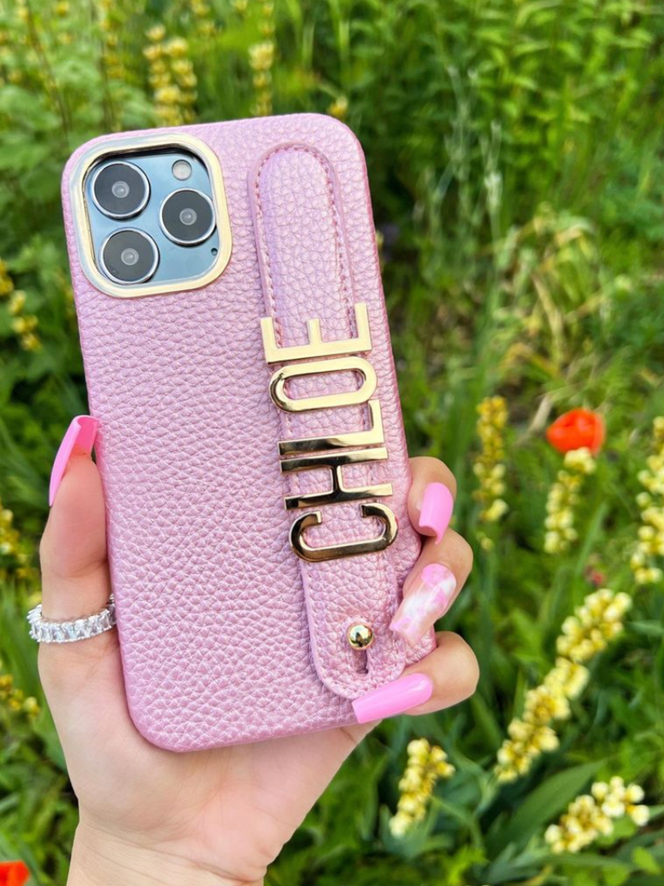 SERENA Custom Lettering Handle iPhone Case
