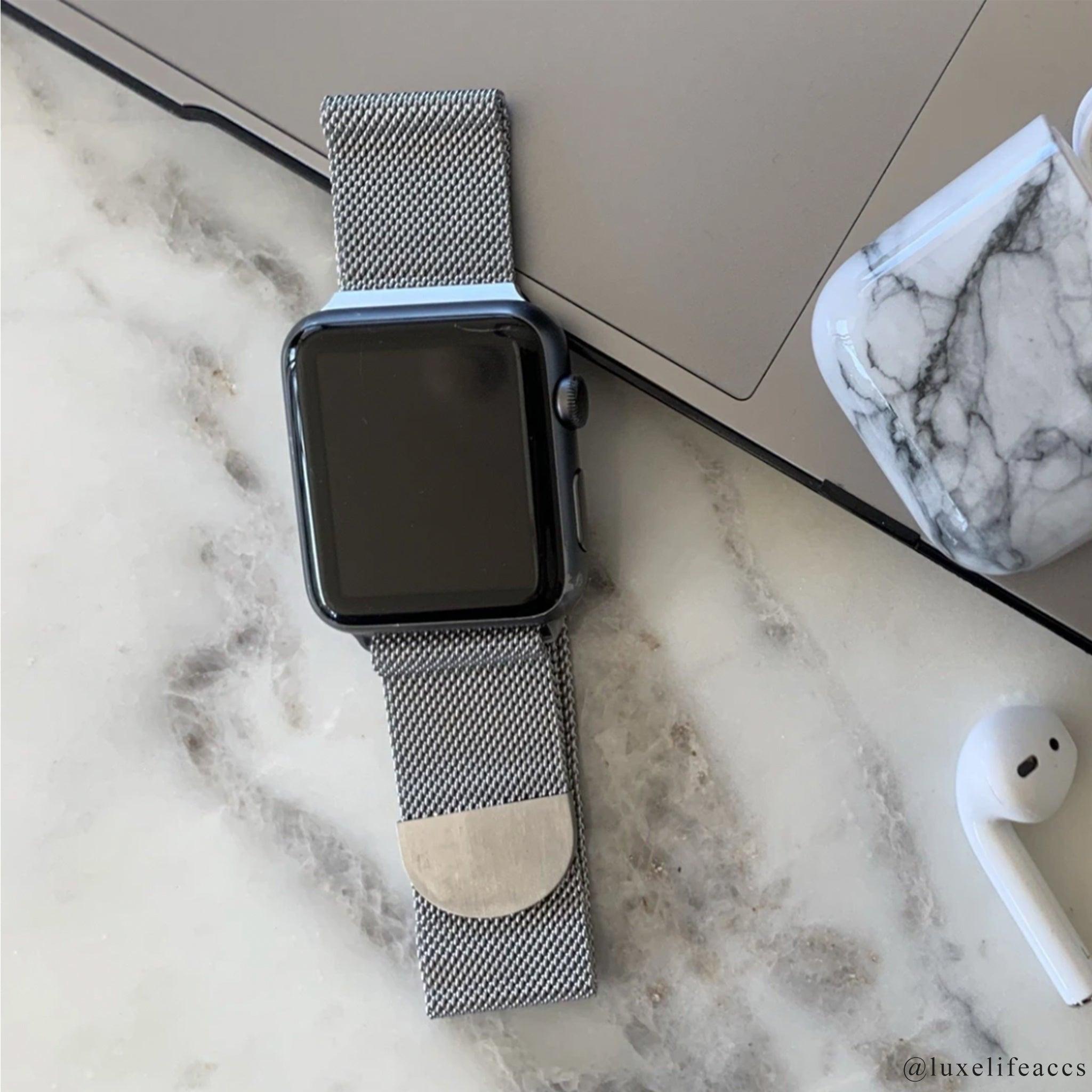 ATLAS Milanese Apple Watch Strap & Cover - Luxe Life Accessories