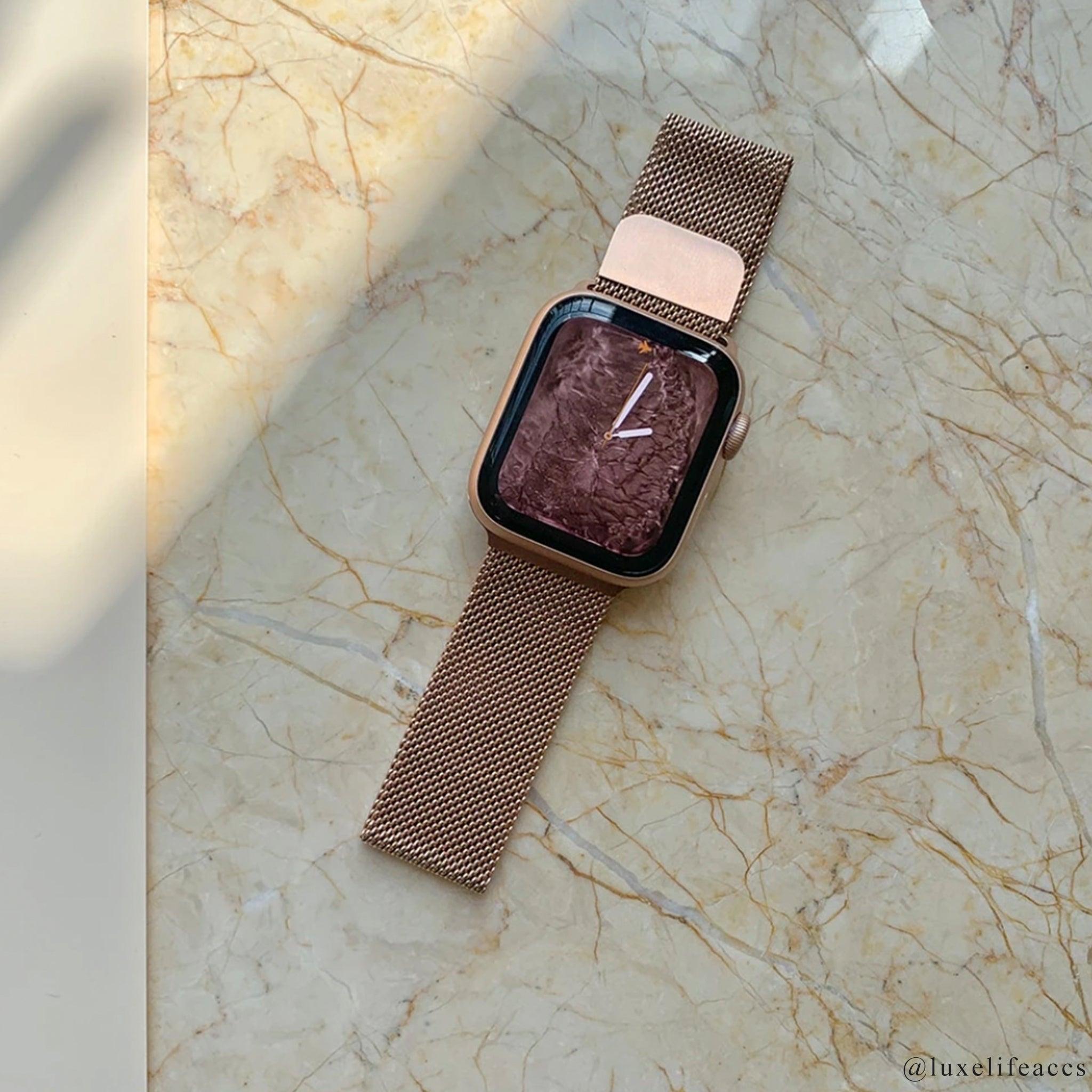 ATLAS Milanese Apple Watch Strap & Cover - Luxe Life Accessories