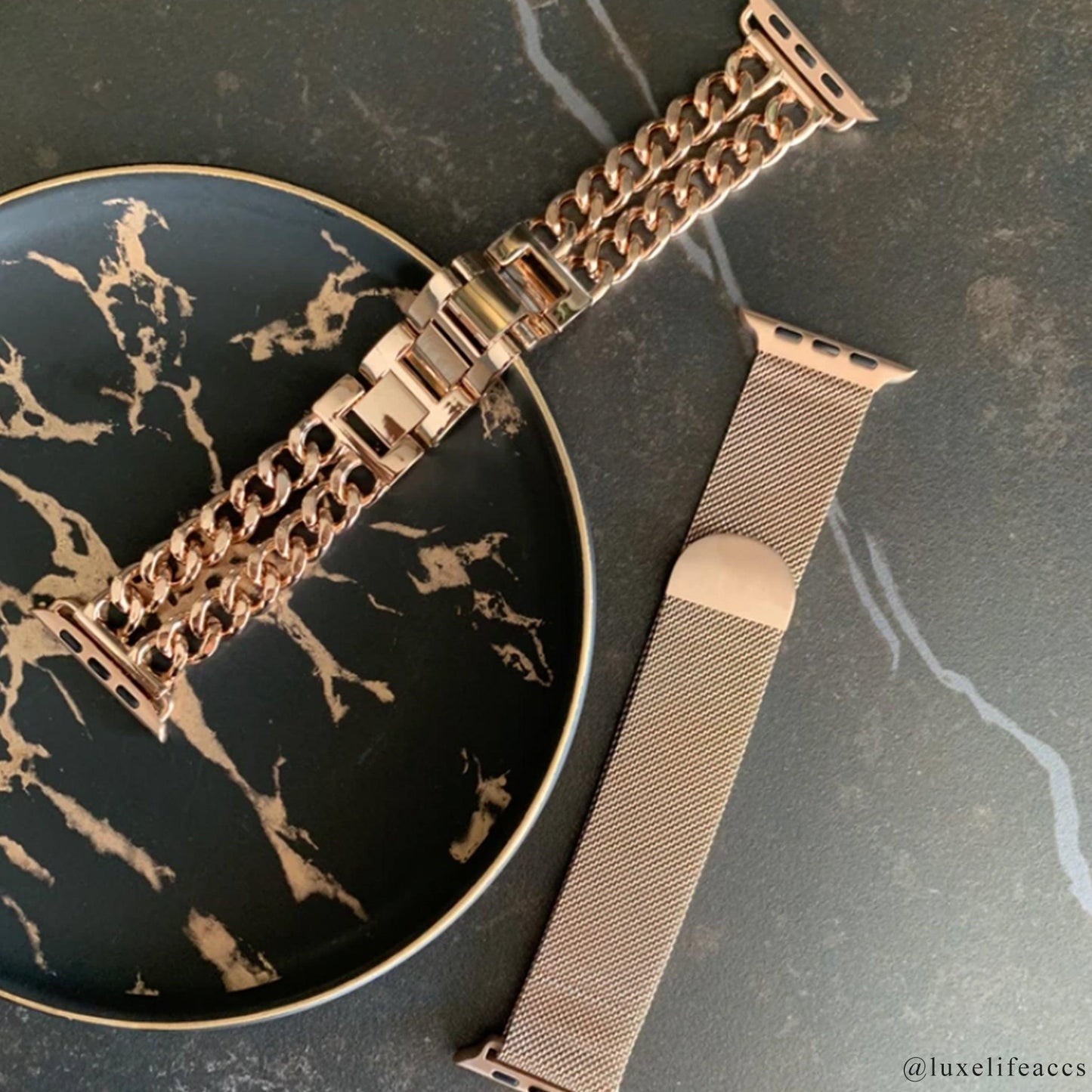 ATLAS Milanese Apple Watch Strap & Cover - Luxe Life Accessories